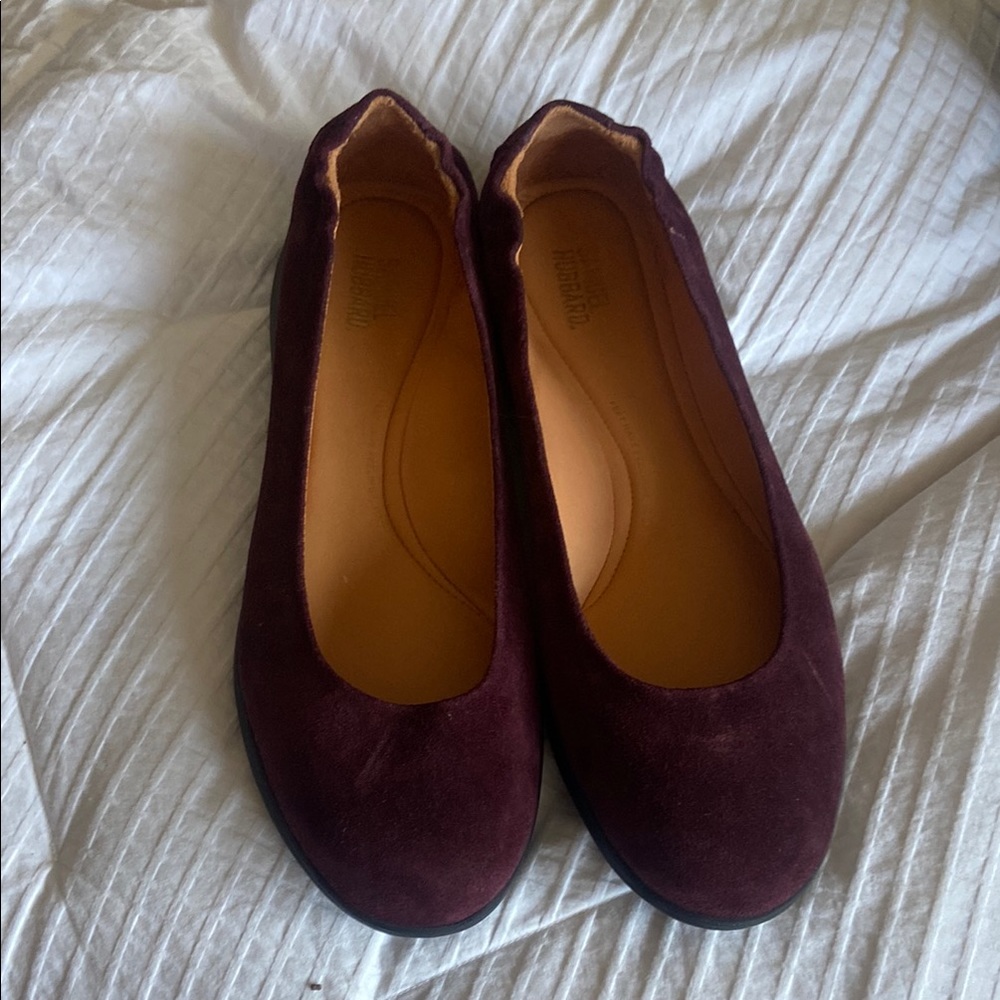 Brown Suede Ballet Flats with Rounded Toe